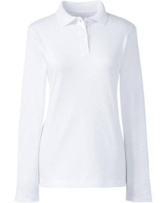 Women's Long Sleeve Feminine Fit Interlock Polo Shirt