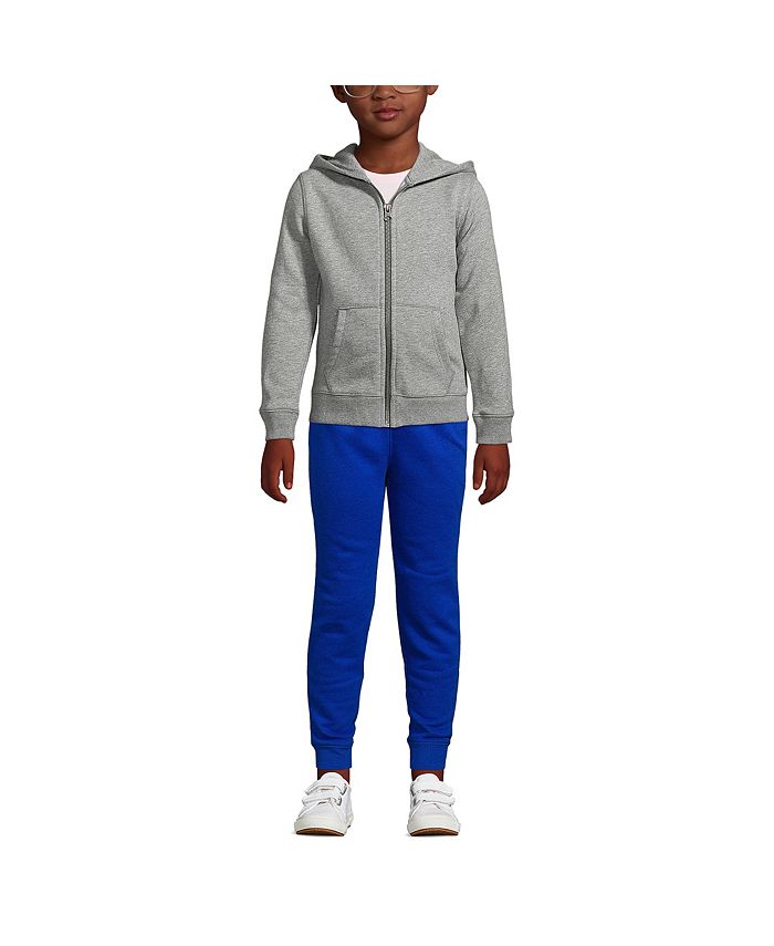 Lands' End Child School Uniform Kids Unisex Zip Front Sweatshirt - Macy's