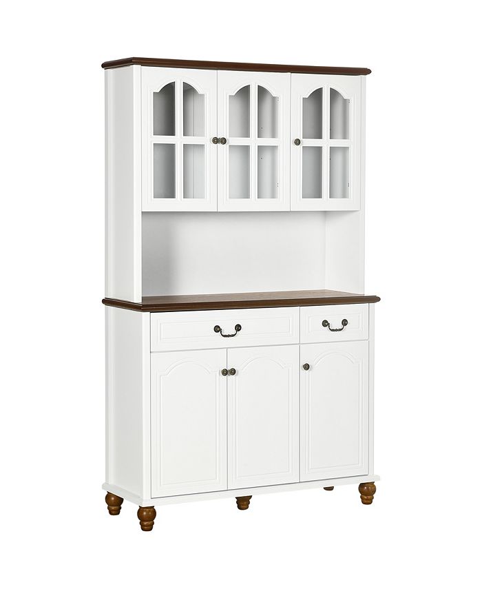 Dining Room Kitchen Hutch Storage with Antique Details