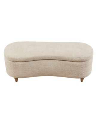Bailey 48"W Boucle Flip Top Storage Bench