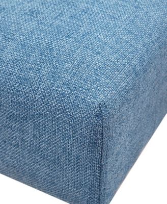 Maise 35" Round Fabric Upholstered Ottoman