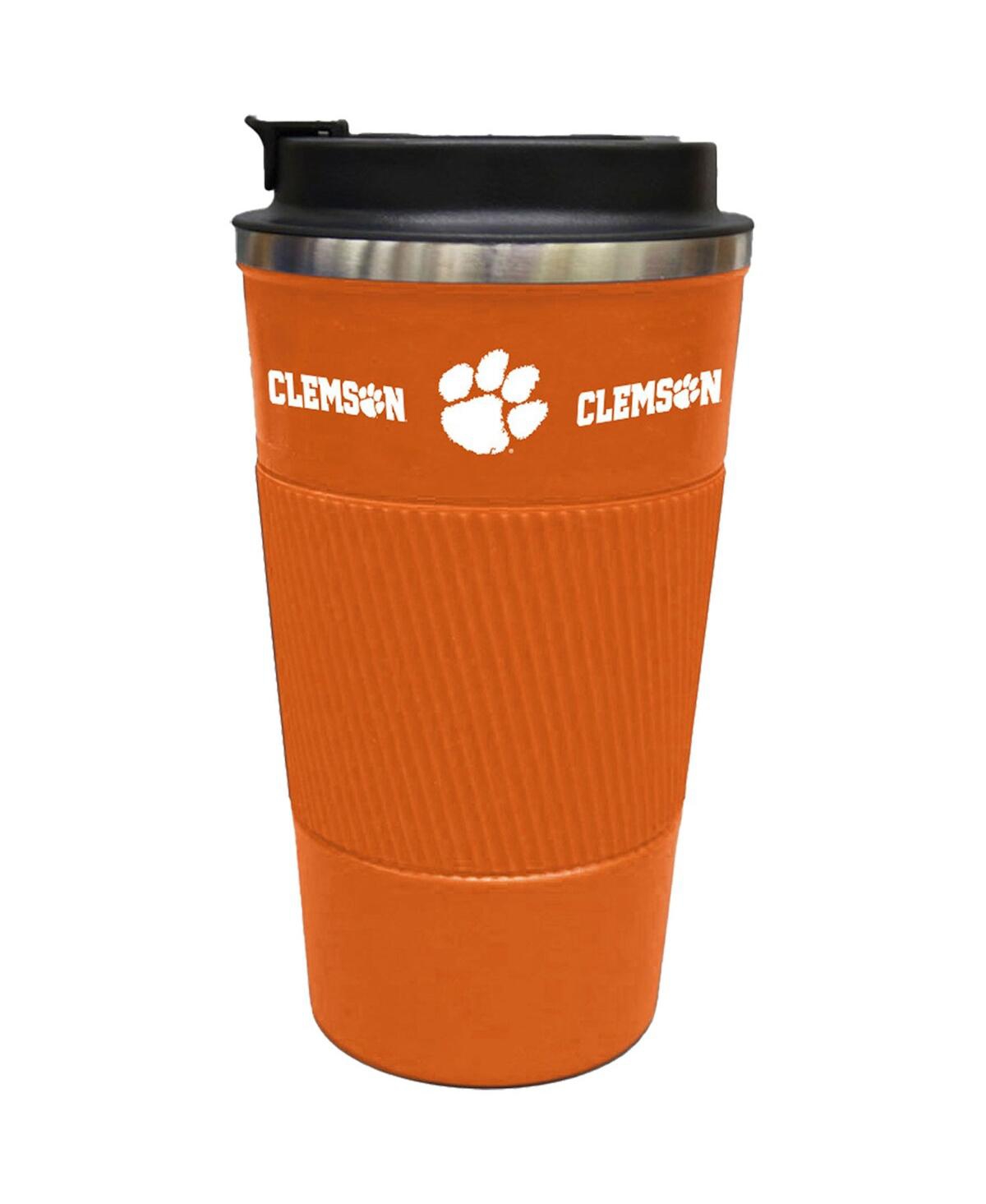 Memory Company Clemson Tigers 18 oz Coffee Tumbler With Silicone Grip In Orange