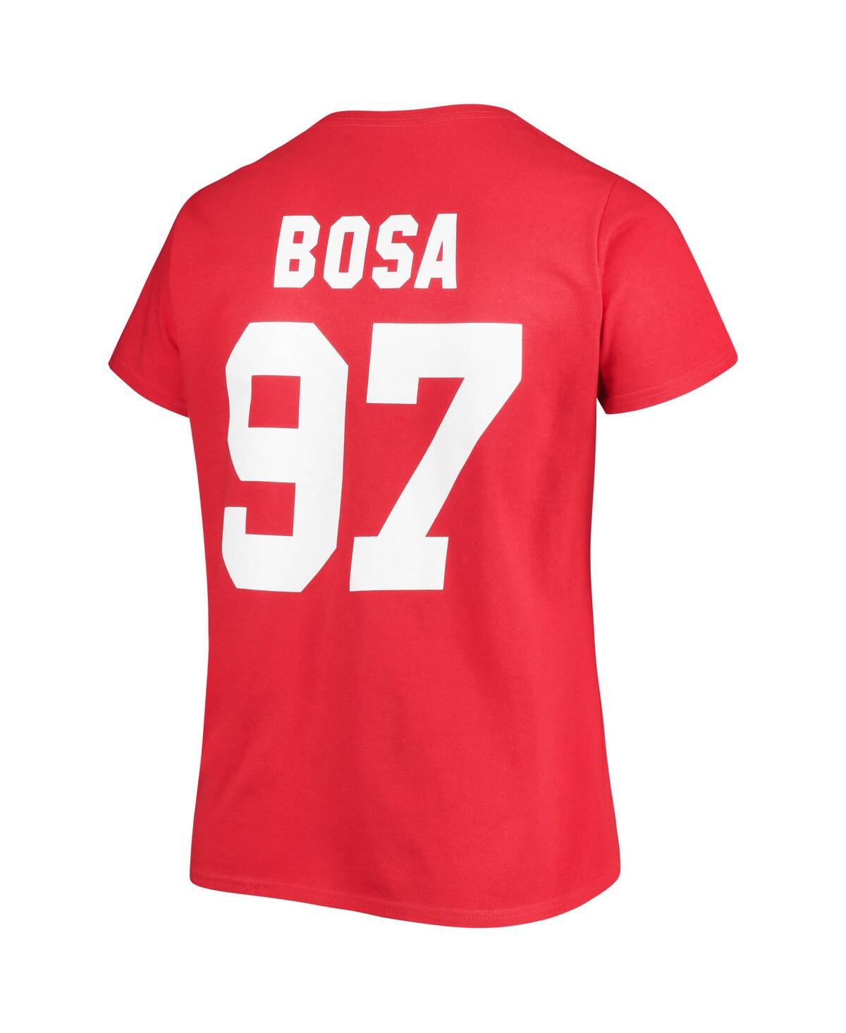 Fanatics Branded Women's Plus Size George Kittle Scarlet San Francisco 49ers Name Number V-Neck T-Shirt - Scarlet