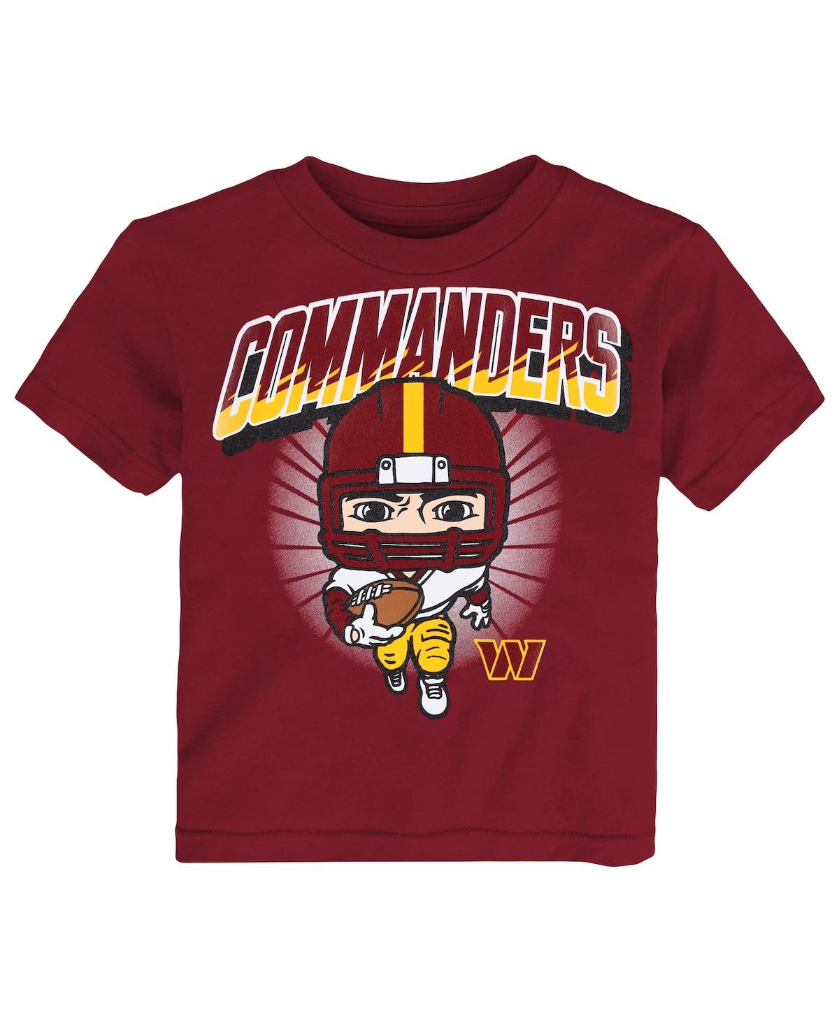Outerstuff Babies' Toddler Boys And Girls Burgundy Washington Commanders Scrappy T-shirt