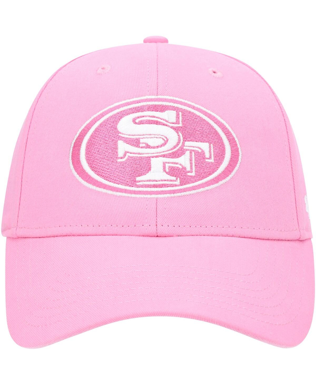 47 Brand Big Girls ' Pink San Francisco 49ers Rose Mvp Adjustable Hat In Pink