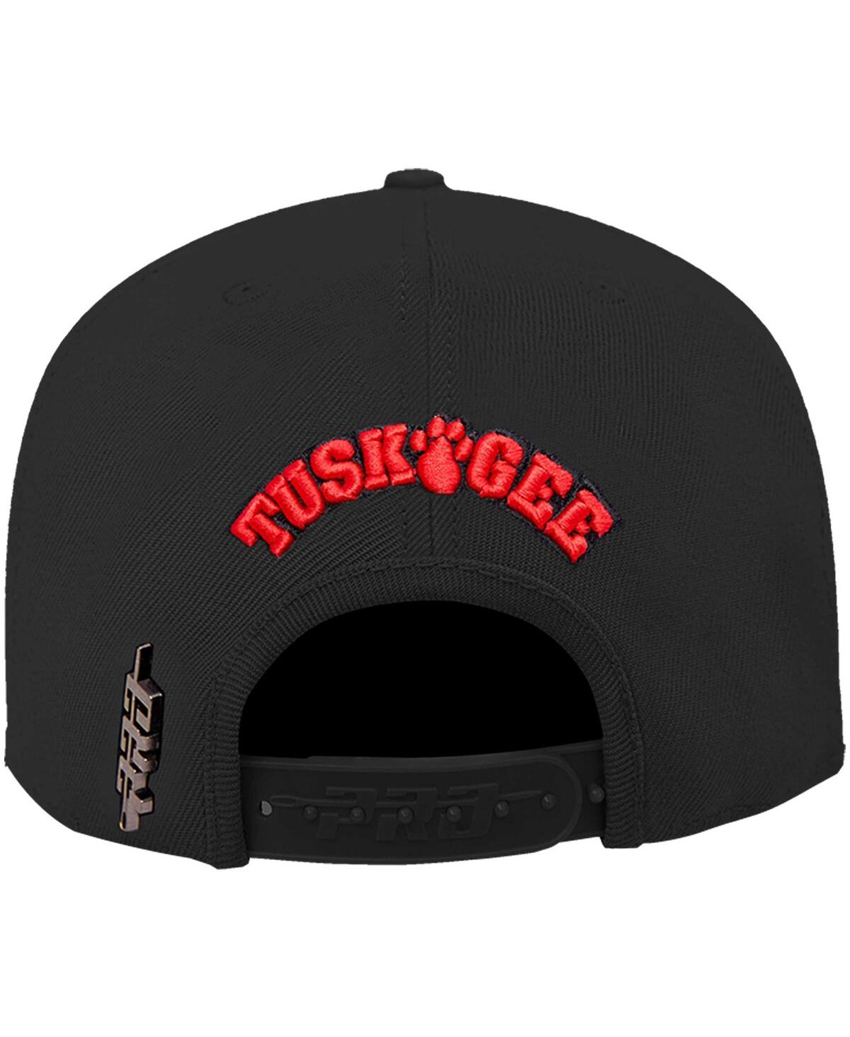 Men's Pro StandardTuskegee Golden Tigers Arch Over Logo Evergreen Snapback Hat - Black