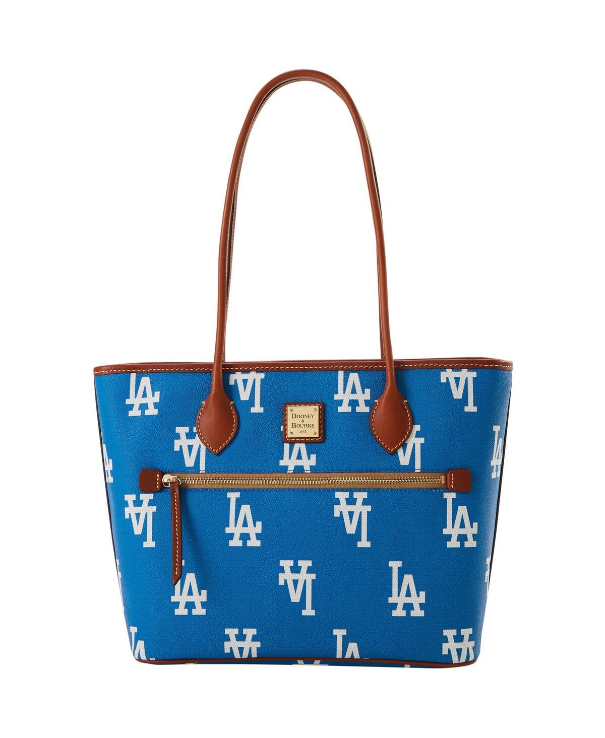 Shop Dooney & Bourke Women's  Los Angeles Dodgers Sporty Monogram Tote In Blue