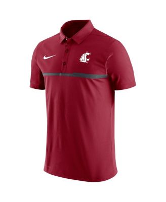 Men's Crimson Washington State Cougars 2023 Coaches Performance Polo Shirt