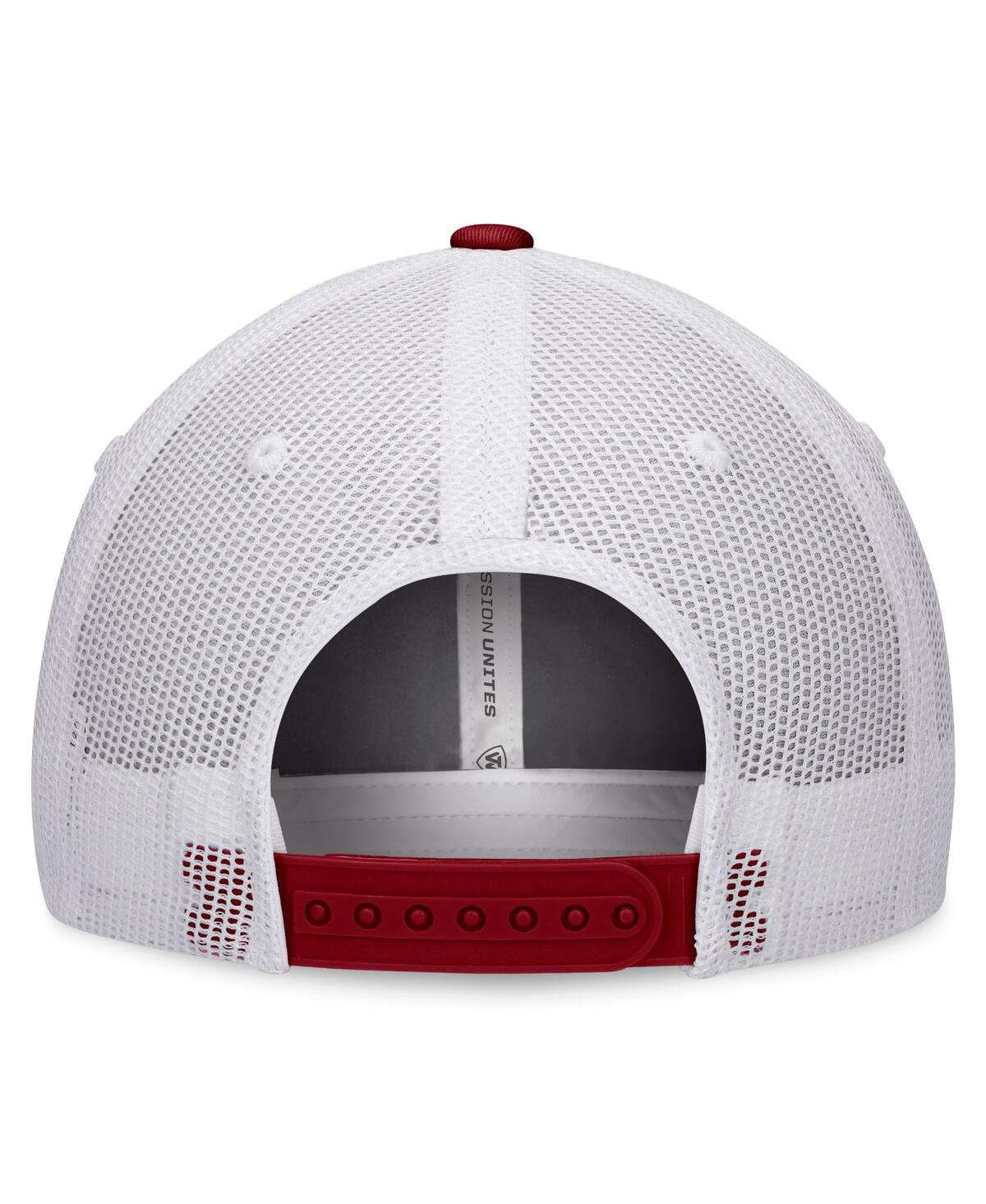 Top Of The World Men's  White, Maroon Arizona State Sun Devils Retro Fade Snapback Hat In White,maroon