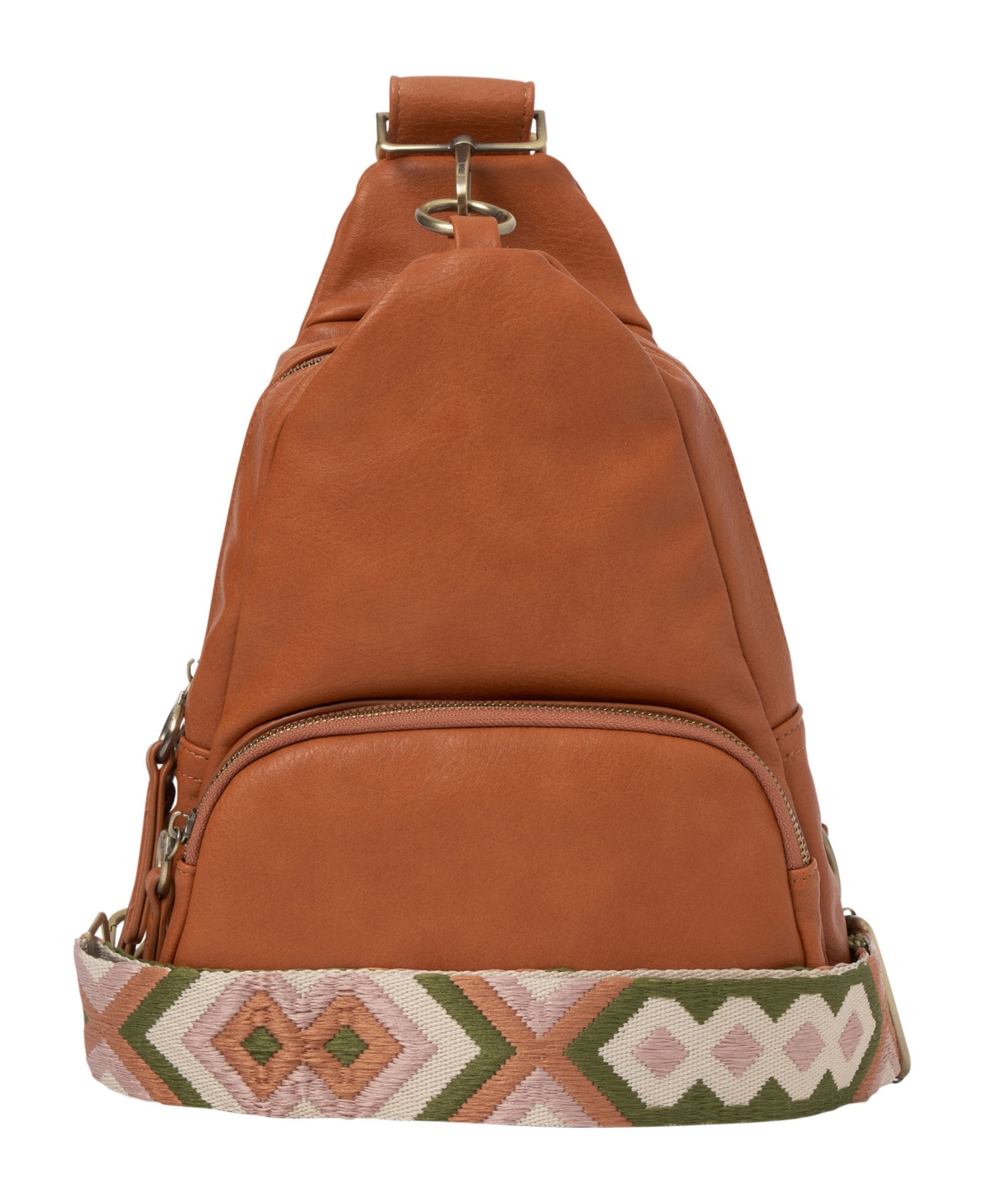Faux leather unisex sling bag clearance