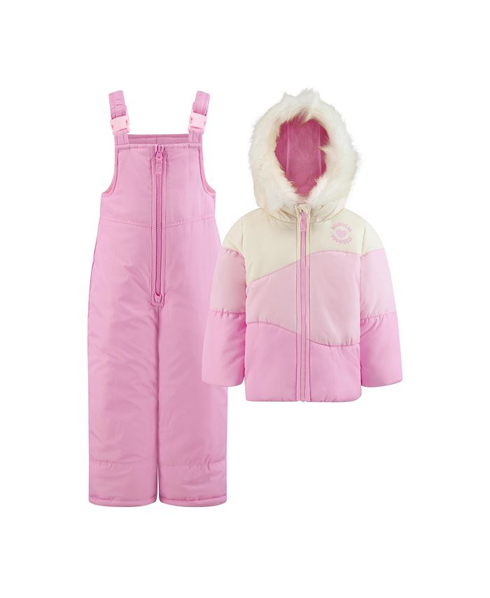 Macy's baby 2025 girl snowsuit