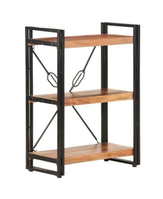 3-Tier Bookcase 23.6"x11.8"x31.5" Solid Acacia Wood