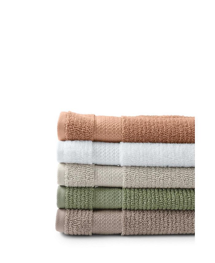 Lands' End Organic Cotton 2Piece Washcloth Set Macy's