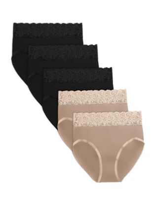 Maternity High-Waisted Postpartum Recovery Panties (5 Pack)