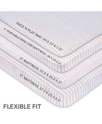 Baby Waterproof Pack N Play Portable Crib Sheet ( Pack of 2 )