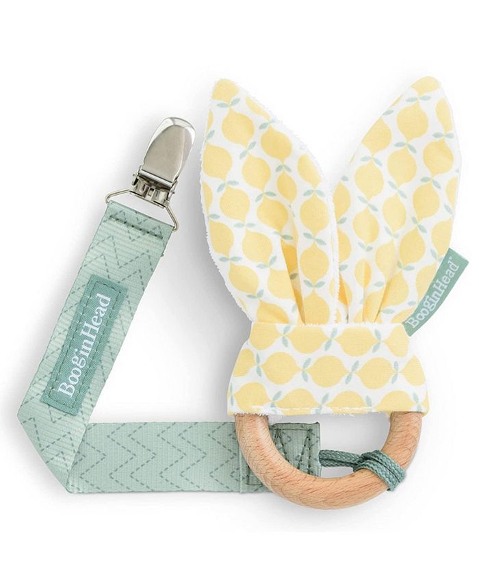 Booginhead Pacifier Clip and Natural Wood Baby Teether, Lemons Macy's