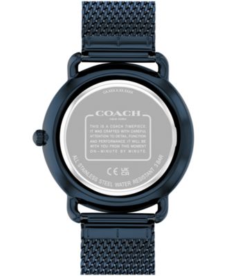 Unisex Elliot Blue Stainless Steel Mesh Bracelet Watch 41mm