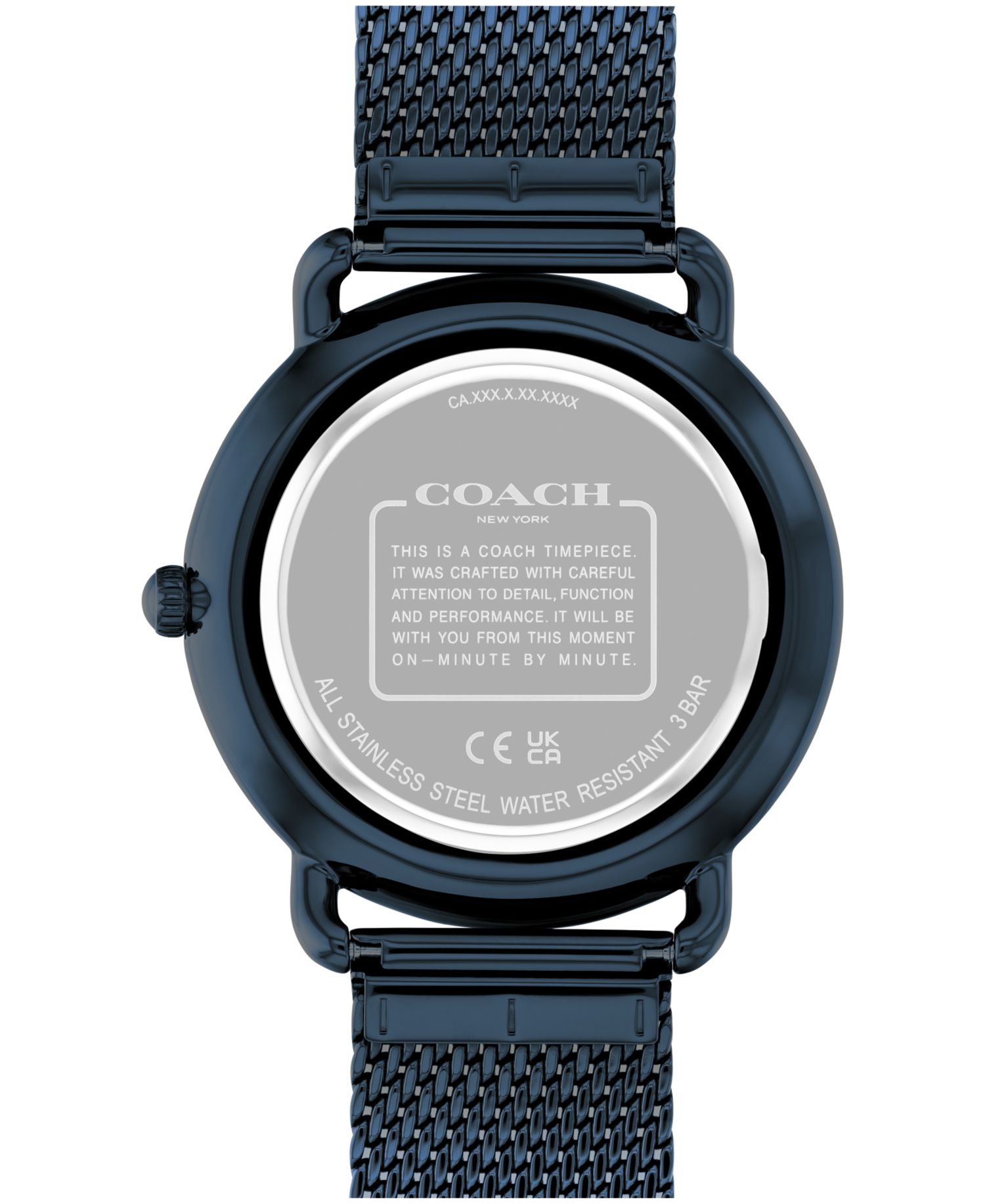 Unisex Elliot Blue Stainless Steel Mesh Bracelet Watch 41mm