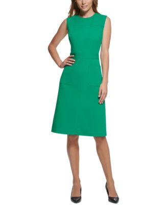 KARL LAGERFELD PARIS Women's Sleeveless A-Line Dress - Macy's