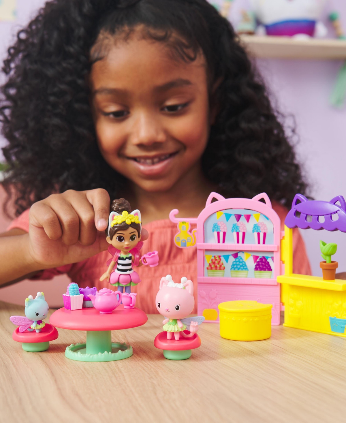 Shop Gabby's Dollhouse Kittyfairy Garden Party, 18-piece Playset With 3 Toy Figures, Surprise Toys Dollhouse Accessories, K In Multi-color
