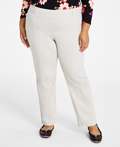 Karen Scott Plus Size Knit Capri Pants, Created for Macy's - Macy's