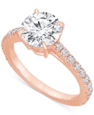 Badgley Mischka - Certified Lab Grown Diamond Engagement Ring (2-1/2 ct. t.w.) in 14k Gold