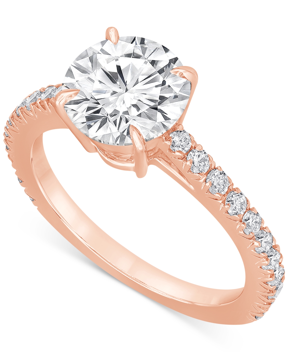 Badgley Mischka Certified Lab Grown Diamond Engagement Ring (2-1/2 ct. t.w.) in 14k Gold