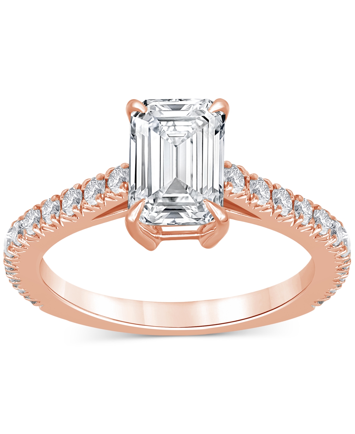 Badgley Mischka Certified Lab Grown Diamond Engagement Ring (2-1/2 ct. t.w.) in 14k Gold