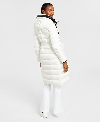 Vince camuto long cheap belted puffer coat