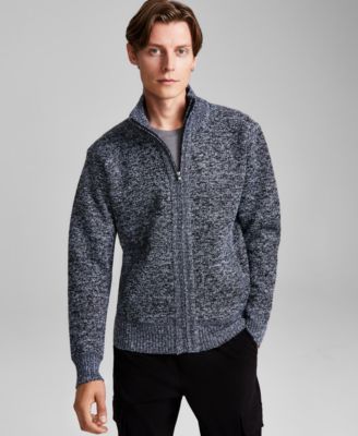 And Now This - Men's Regular-Fit Full-Zip Fleece Cardigan