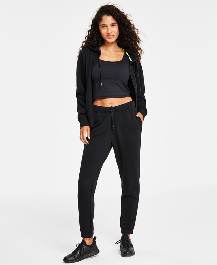 ID Ideology Women's Zippered Hoodie, Cropped Tank Top & Jogger Pants ...