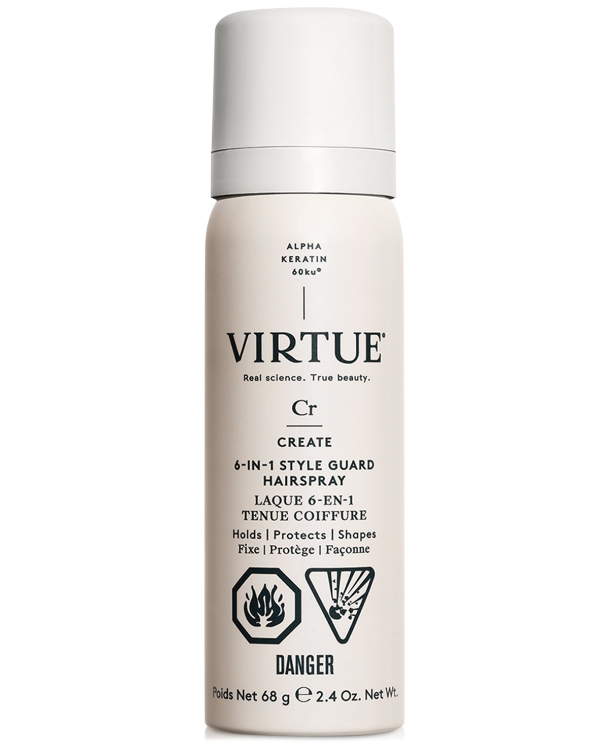 Virtue 6-in-1 Style Guard Hairspray, 2.4 Oz.