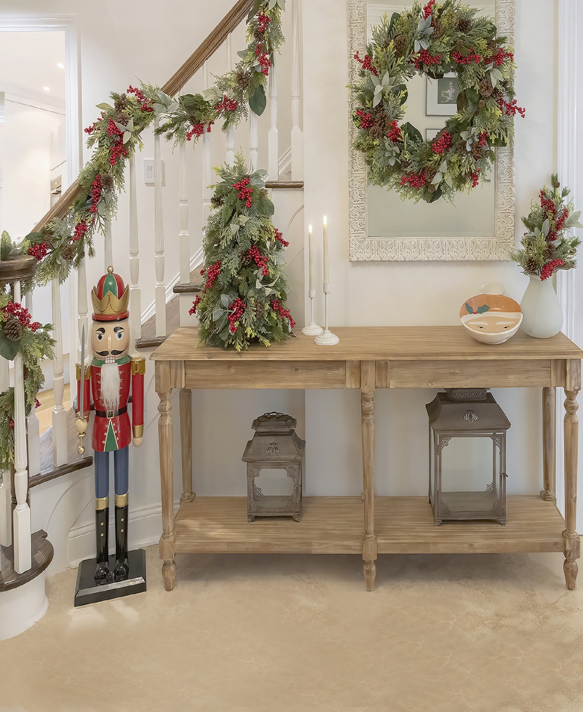 Shop National Tree Company 9' Hgtv Home Collection Berries And Greenery Garland