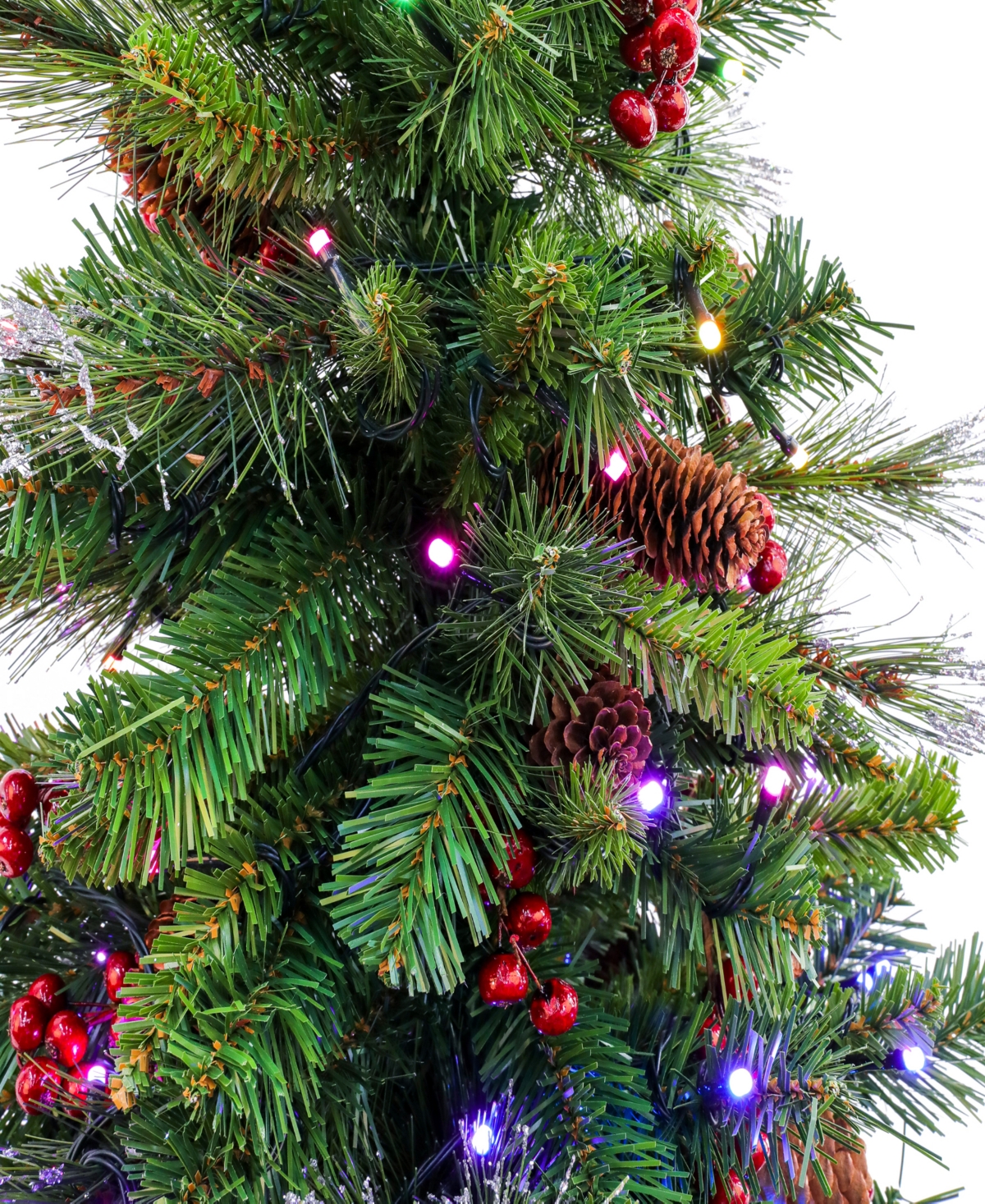 National Tree Company Crestwood Spruce Entrance Tree with Twinkly Led Lights