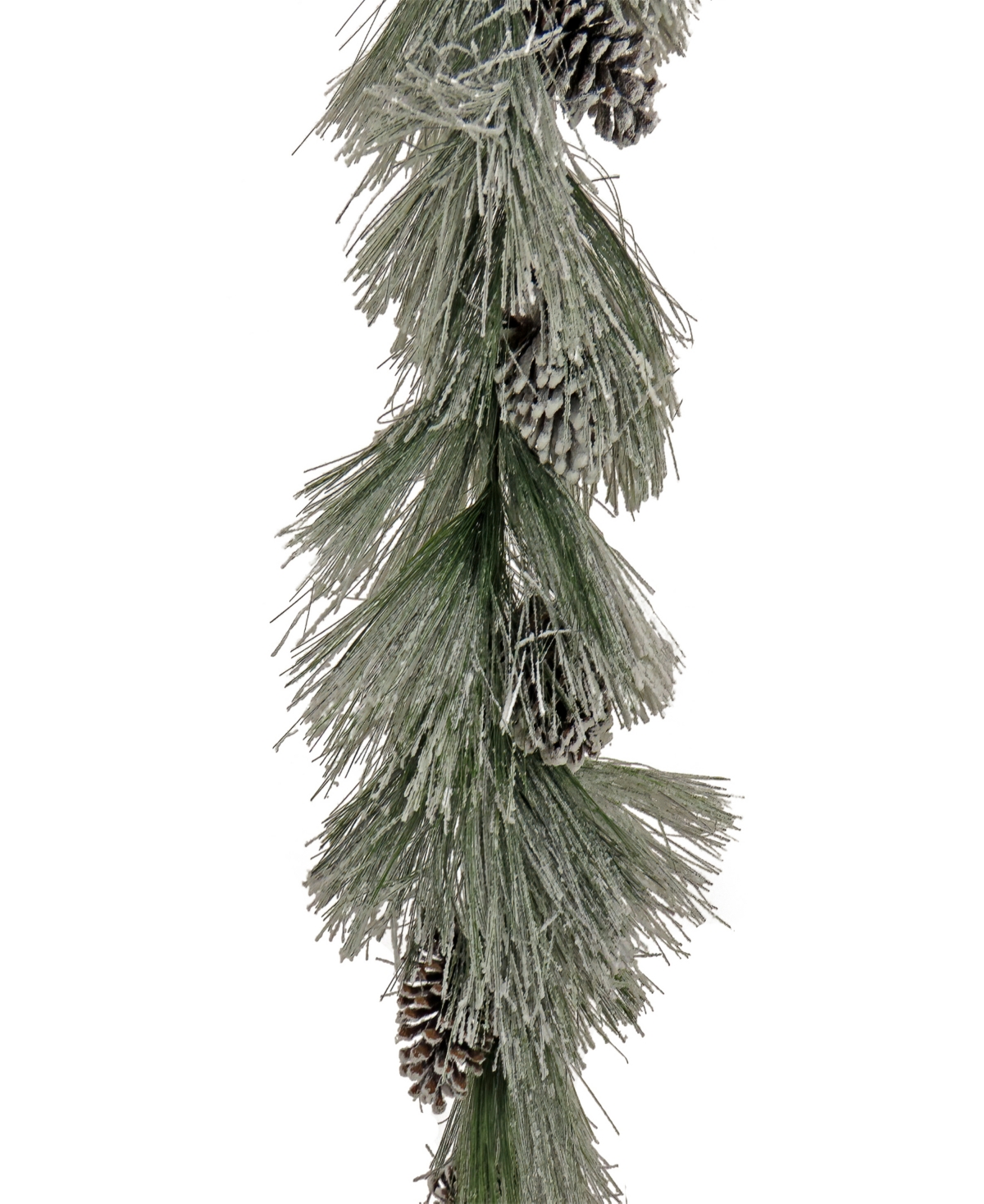 Shop National Tree Company 7' Snowy Long Needle Plastic Garland In Green