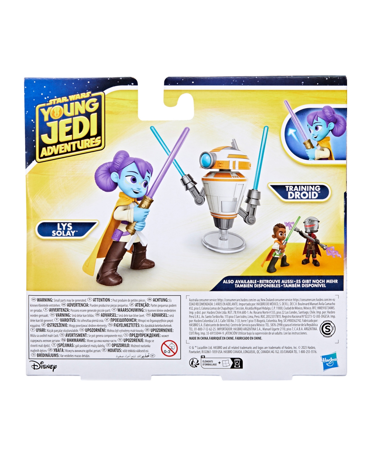 Shop Young Jedi Adventures Star Wars Pop-up Lightsaber Duel Lys Solay And Training Droid In No Color