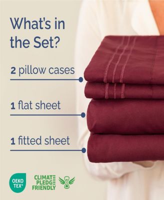 4 Piece Microfiber Sheet Set - Full