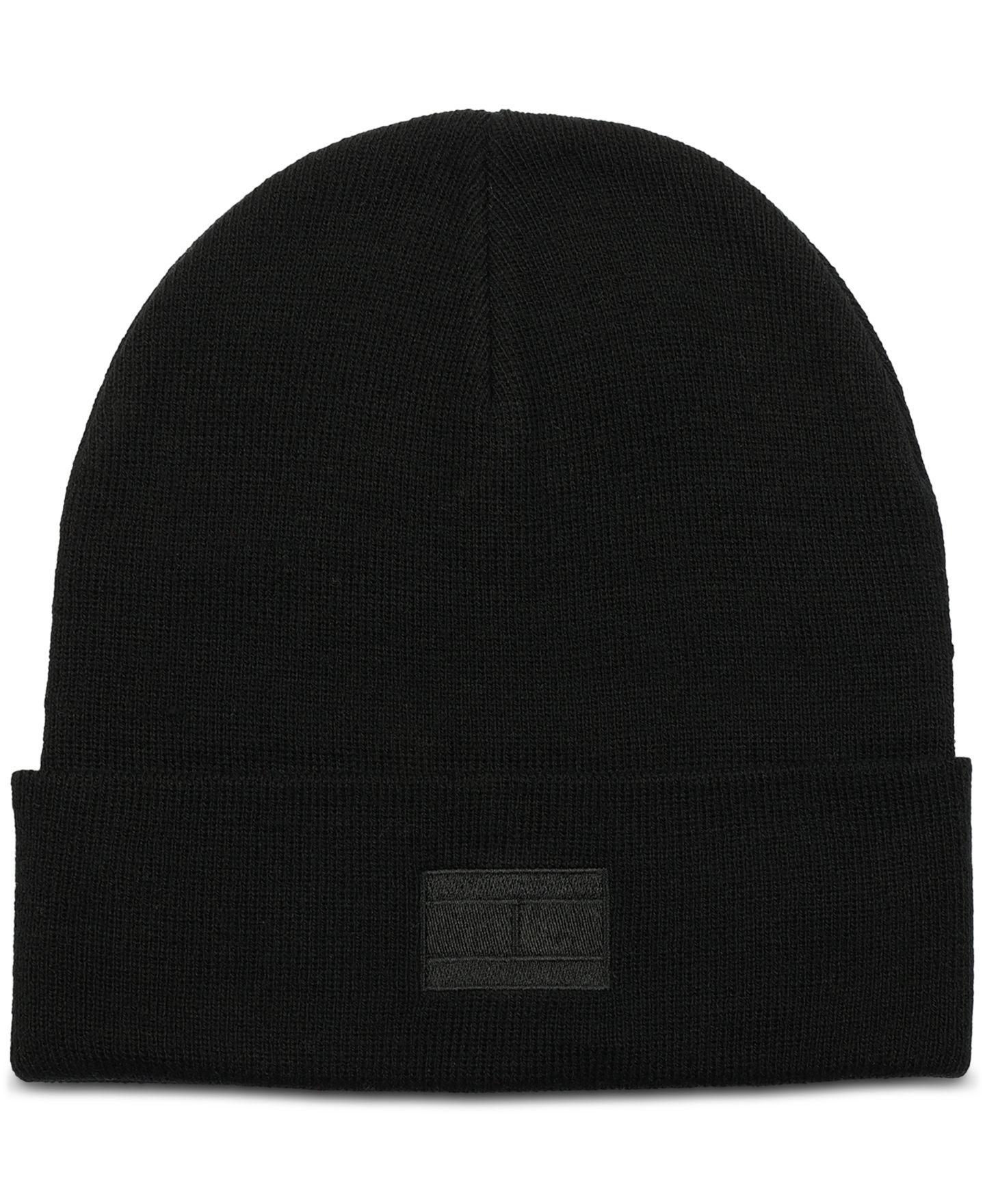 Мужская шапка Tommy Hilfiger Ghost Logo Embroidered Beanie, цвет: Чёрный — фото 1