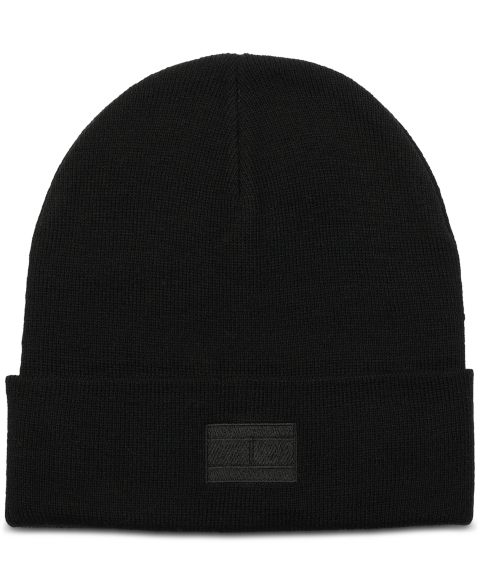 Мужская шапка Tommy Hilfiger Ghost Logo Embroidered Beanie, цвет: Чёрный