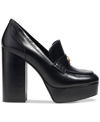 COACH Women's Ilyse Tailored Platform High Heel Loafer Pumps - Macy's