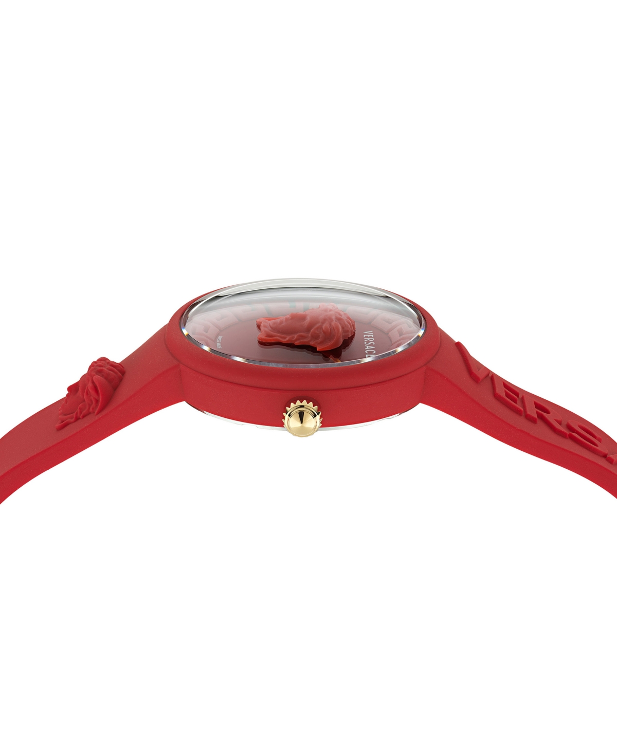 Shop Versace Women's Swiss Medusa Pop Red Silicone Strap Watch 39mm Set