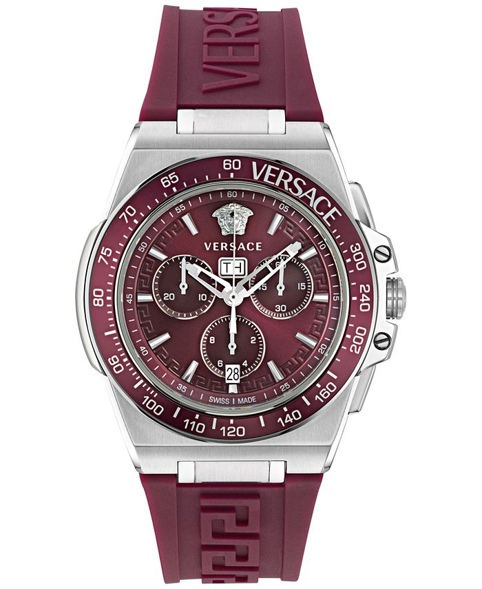 Versace burgundy online sport tech watch
