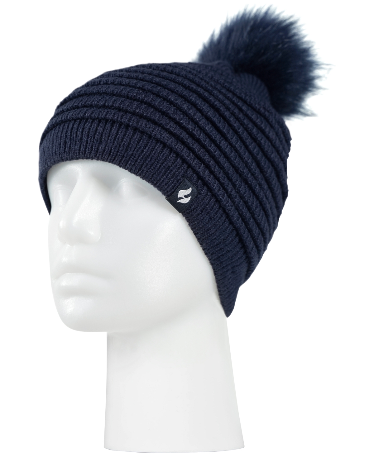 Heat Holders Women's Cannes Ribbed Pom-Pom Hat
