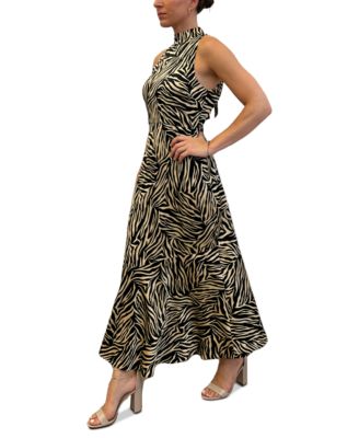 Sam Edelman Women's Sleeveless Halter-Neck Maxi Dress - Macy's