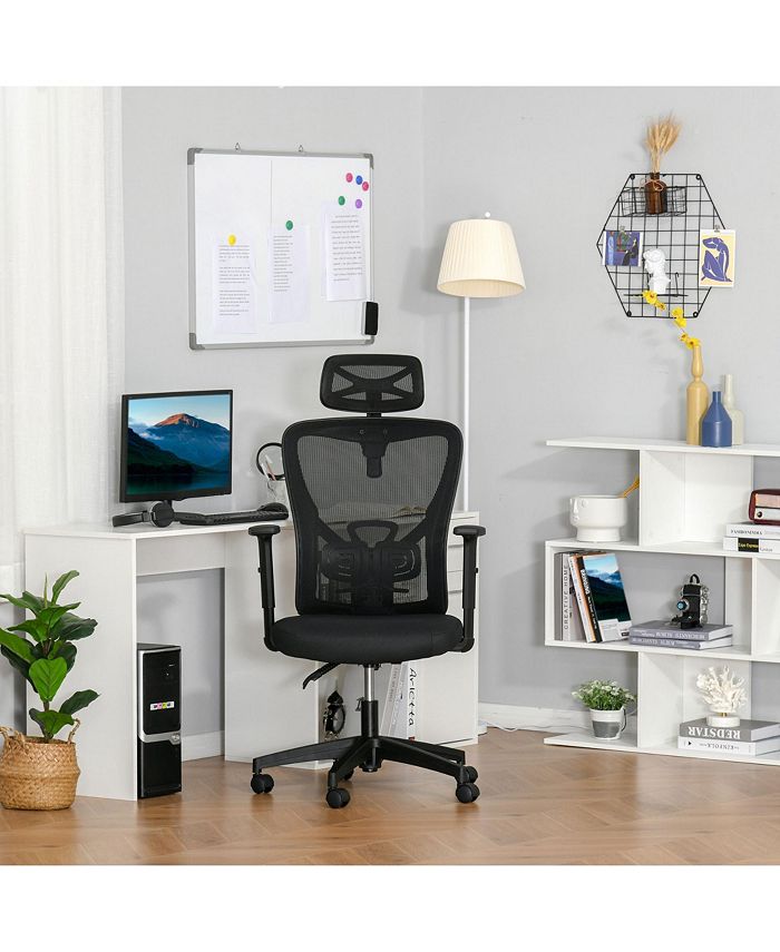 Vinsetto High Back Ergonomic Computer Home Office Chair, Mesh Task Chair with Lumbar Back