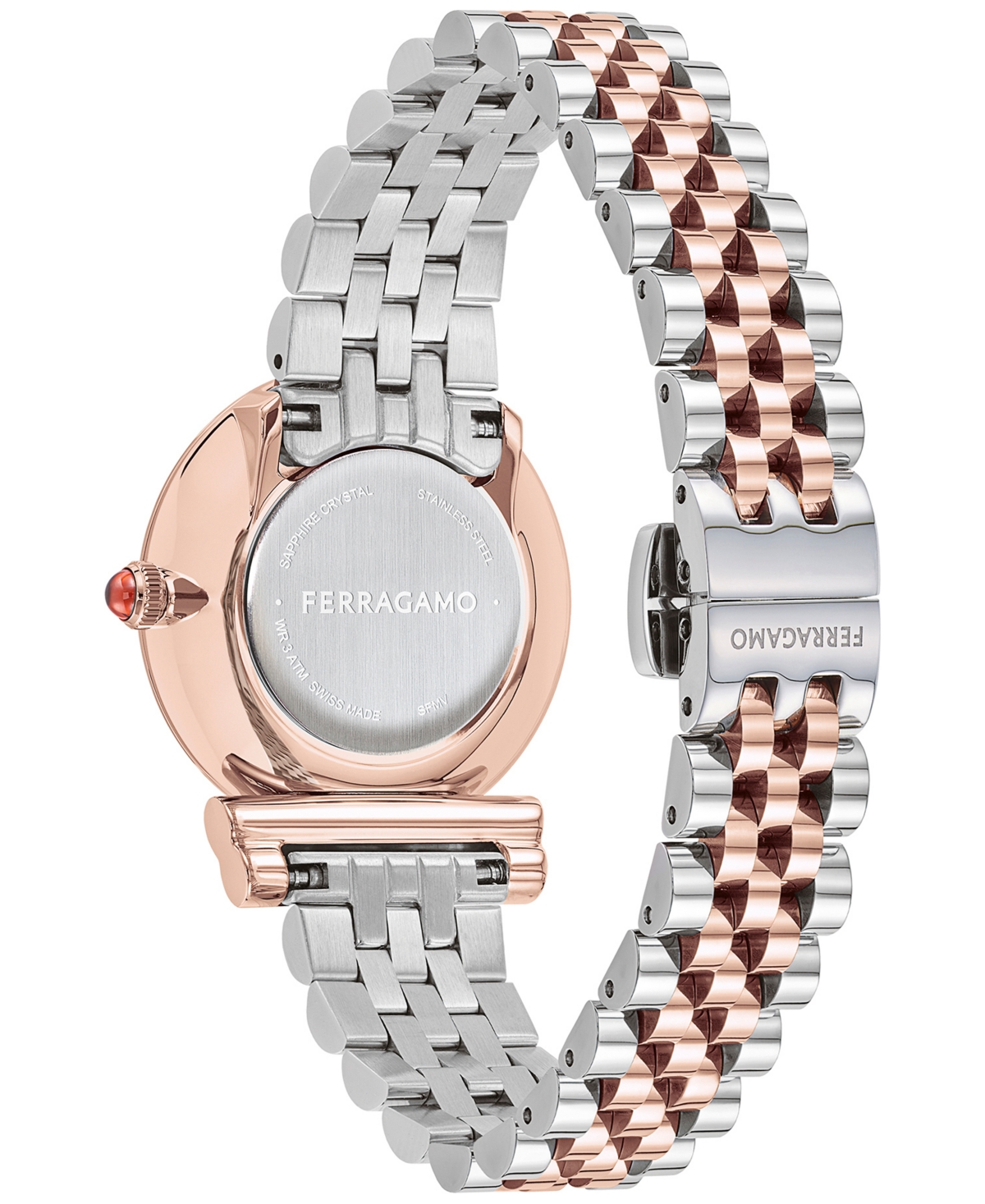 Salvatore Ferragamo Women's Gancini Swiss Two-Tone Stainless Steel Bracelet Watch 28mm