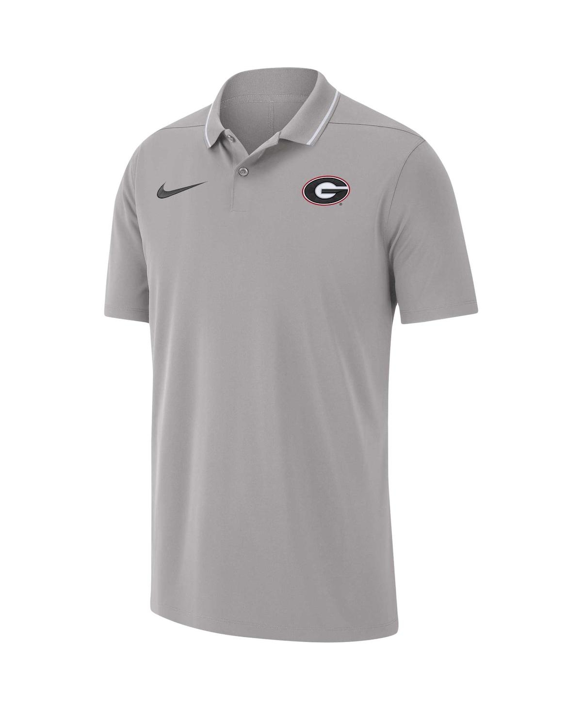Shop Nike Men's  Gray Georgia Bulldogs 2023 Coaches Performance Polo Shirt