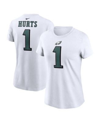 Nike Women's Jalen Hurts White Philadelphia Eagles Player Name and Number  T-shirt - Macy's