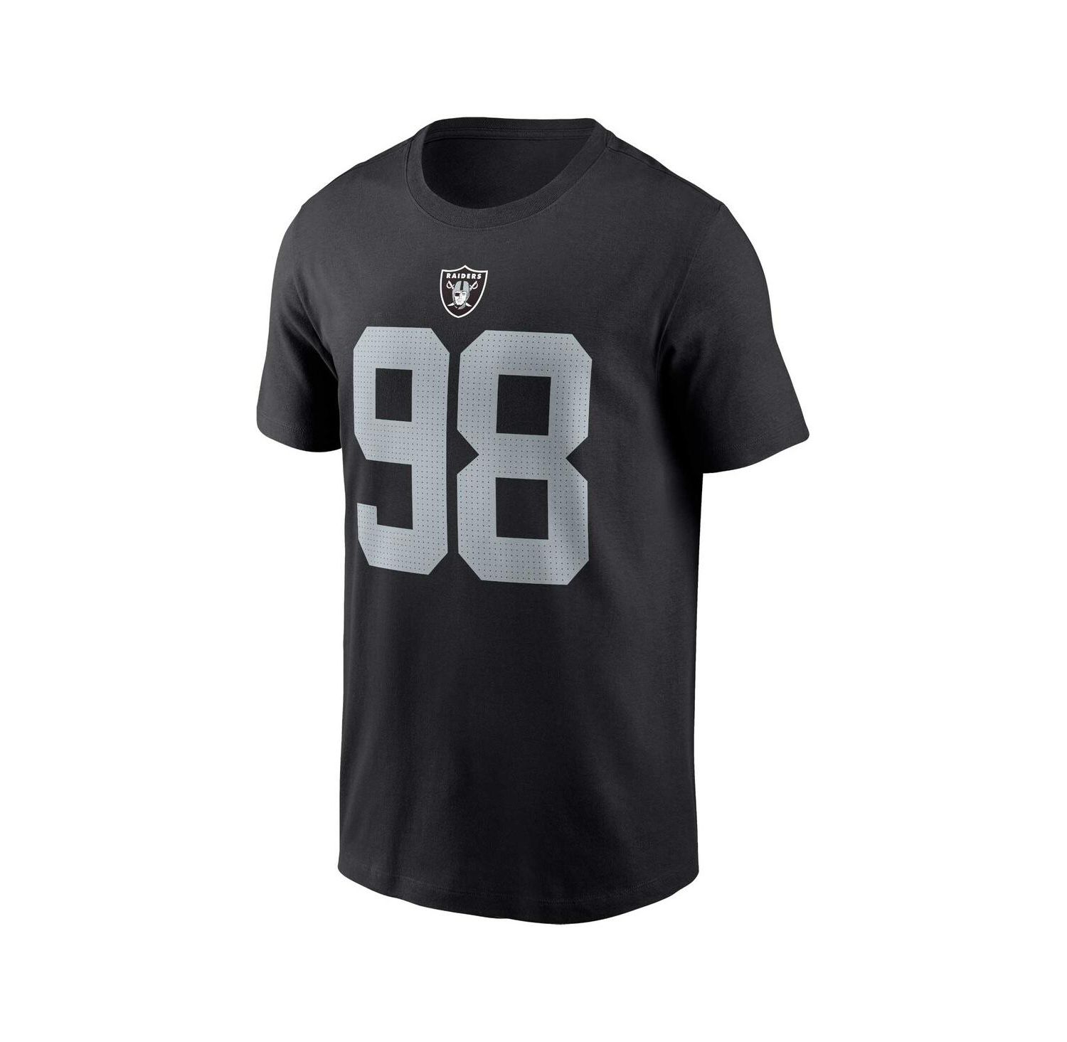 Men's Maxx Crosby Black Las Vegas Raiders Player Name and Number T-shirt