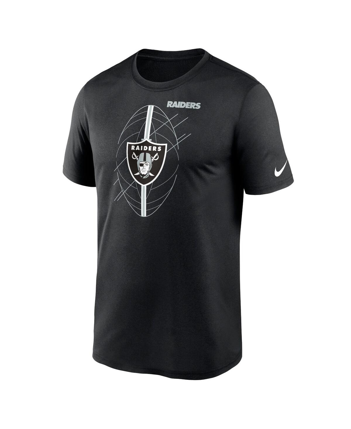 Shop Nike Men's  Black Las Vegas Raiders Big And Tall Legend Icon Performance T-shirt
